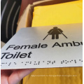 Гандикапы офисной туалетной двери Ada Braille Знаки